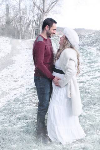 couple dans la neige